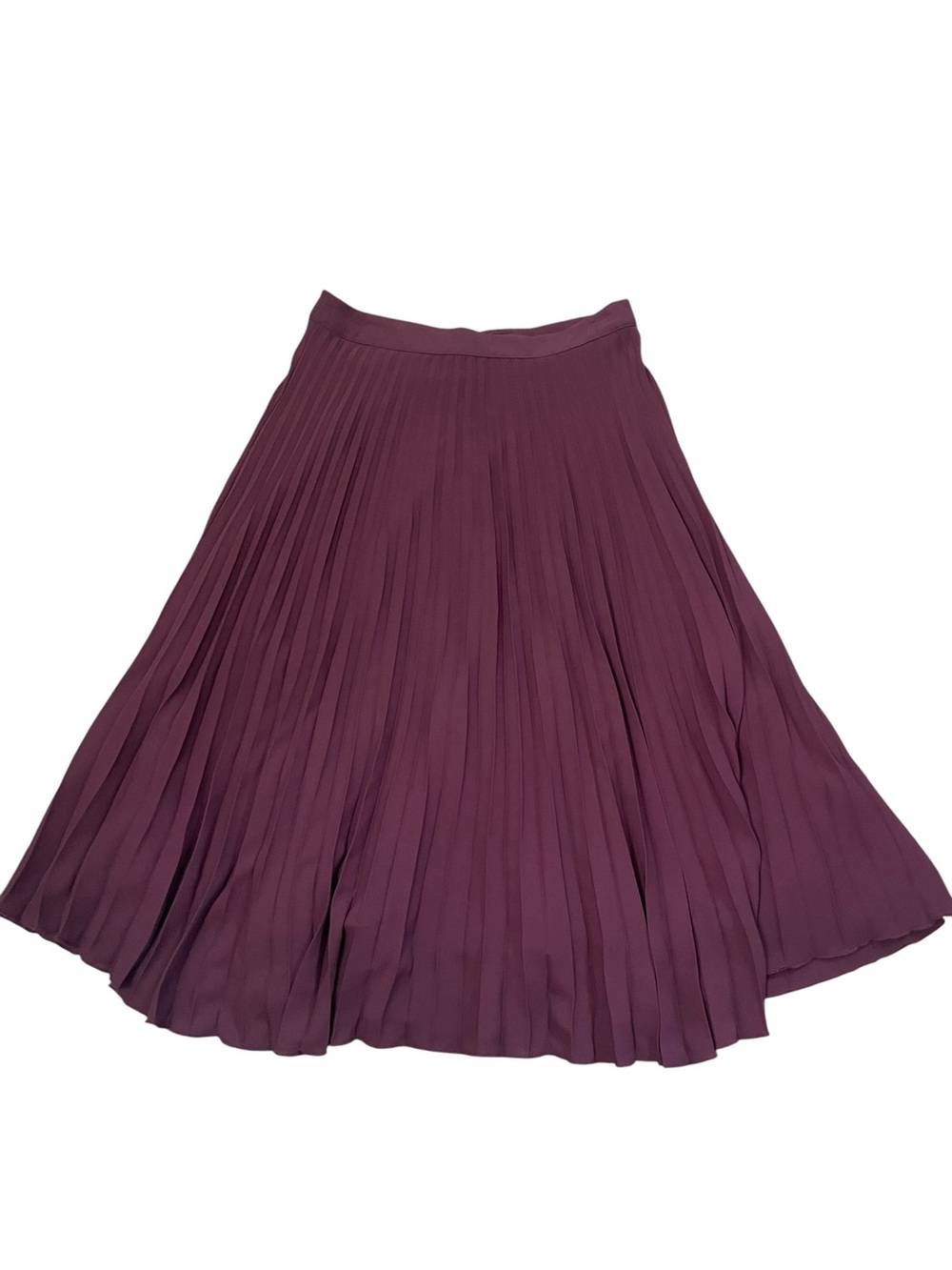 Jessica Simpson Plum Pleated Midi Skirt